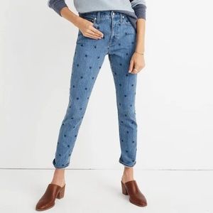 Madewell slim boyjean in Starry Night